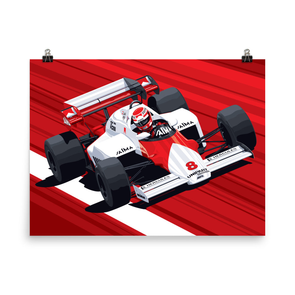 Niki Lauda McLaren MP4/2 Poster – The RACER Store