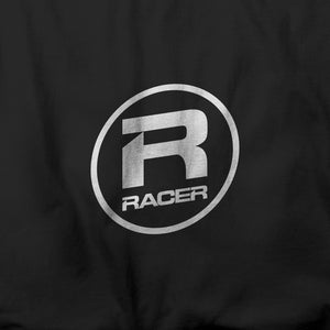 RACER White Oval Logo - Short Sleeve Hanes Beefy T