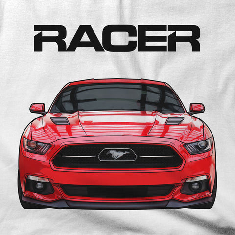 Mustang GT Illustrated - White Short Sleeve Hanes Beefy-T
