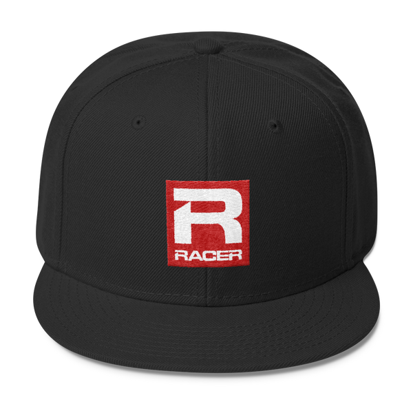 RACER Square Logo Wool Blend Snapback