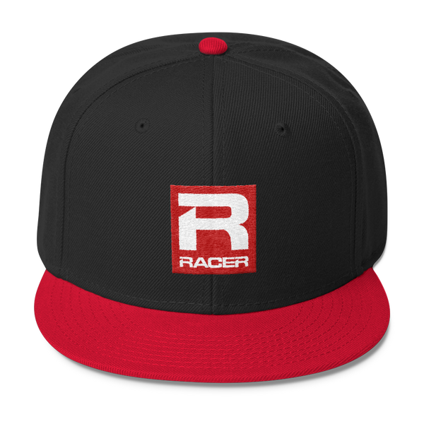 RACER Square Logo Wool Blend Snapback