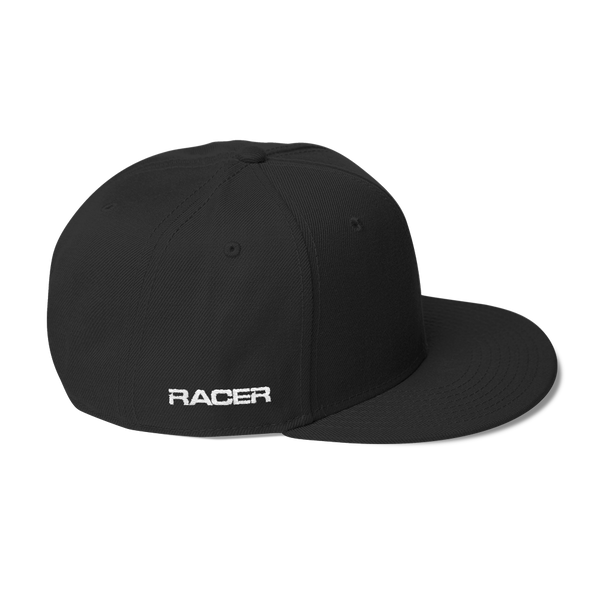 RACER Round Tilt Logo Wool Blend Snapback