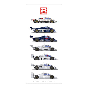 Sauber-Mecedes Evolution of Speed Poster