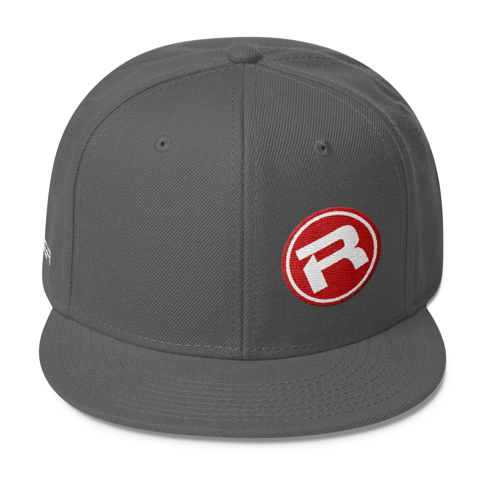 RACER Round R Logo Wool Blend Snapback Hat The RACER Store