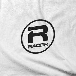 RACER Black Oval Logo - Short Sleeve Hanes Beefy T