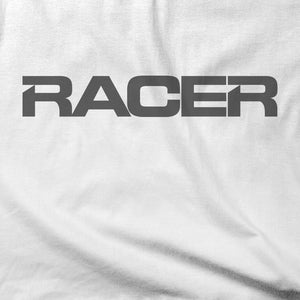 RACER Horizontal Gray Logo - Short Sleeve Hanes Beefy T - 2 colors