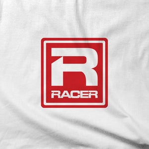 RACER Red Square Logo - Short Sleeve Hanes Beefy T - 2 colors