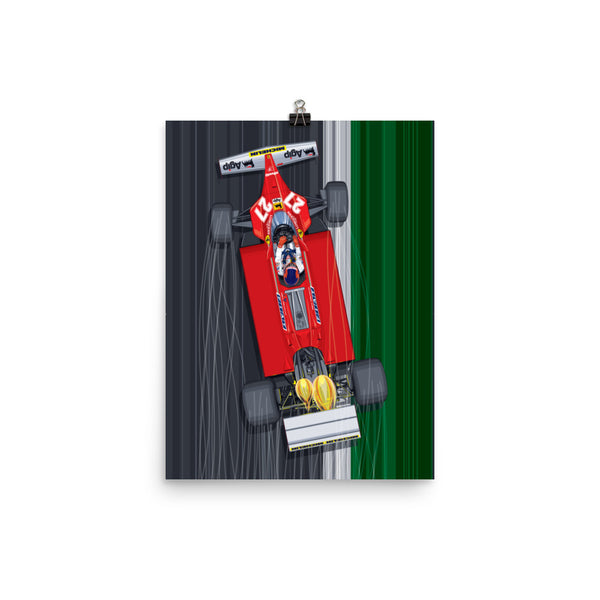 Gilles Villeneuve Turbo Poster