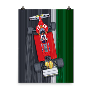 Gilles Villeneuve Turbo Poster