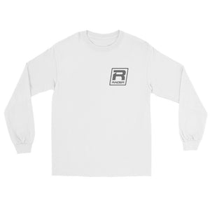 RACER Gray Skewed Logo — Long Sleeve T-Shirt