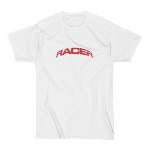 RACER Red Arc Logo - Short Sleeve Hanes Beefy T