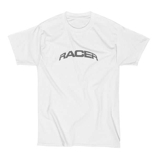 RACER Gray Arc Logo - Short Sleeve Hanes Beefy T - 2 colors