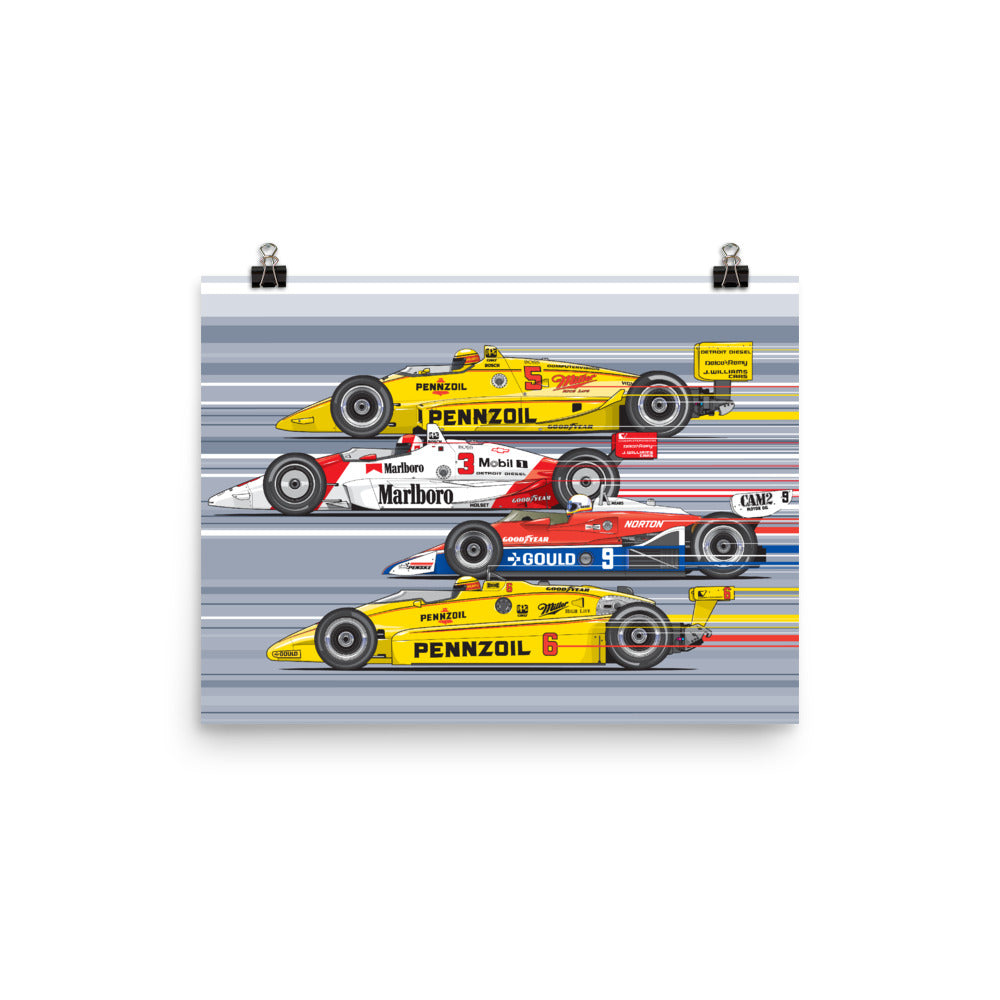 Rick Mears Poster