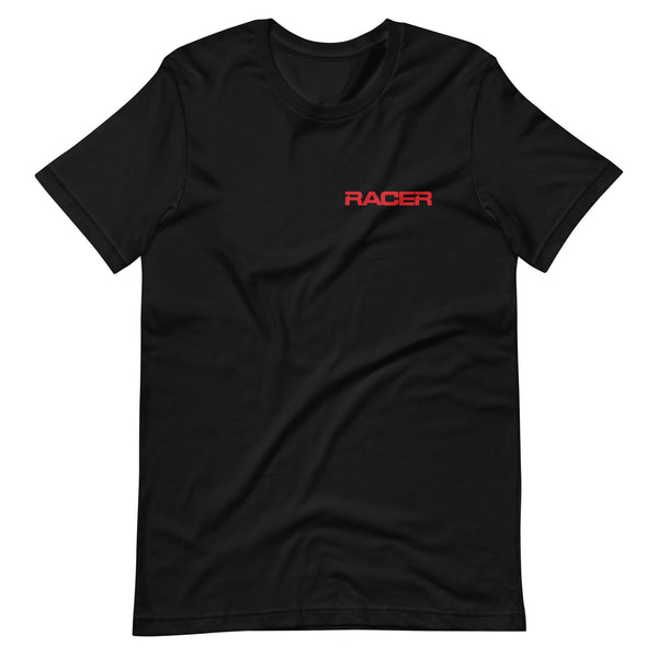 RACER Horizontal Red Logo - Short Sleeve T-Shirt - 2 colors
