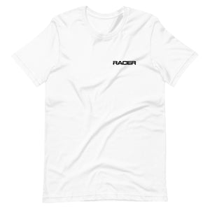 RACER Horizontal Black Logo - Short Sleeve T-Shirt