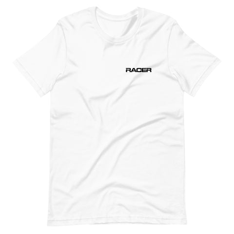 RACER Horizontal Black Logo - Short Sleeve T-Shirt