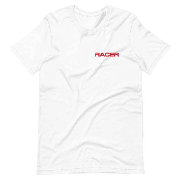 RACER Horizontal Red Logo - Short Sleeve T-Shirt - 2 colors
