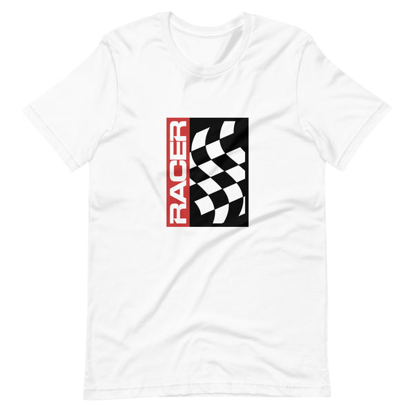 RACER Flag Icon - Short Sleeve T-Shirt